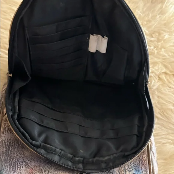 Anuschka Handpainted Leather Multicolor Artistic Mini Backpack - Picture 10 of 11